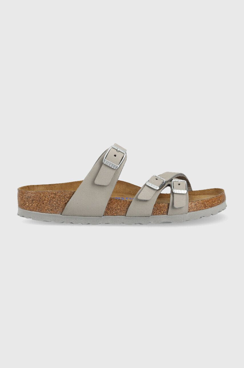 Birkenstock Παντόφλες σουέτ Franca SFB - Pepit.gr