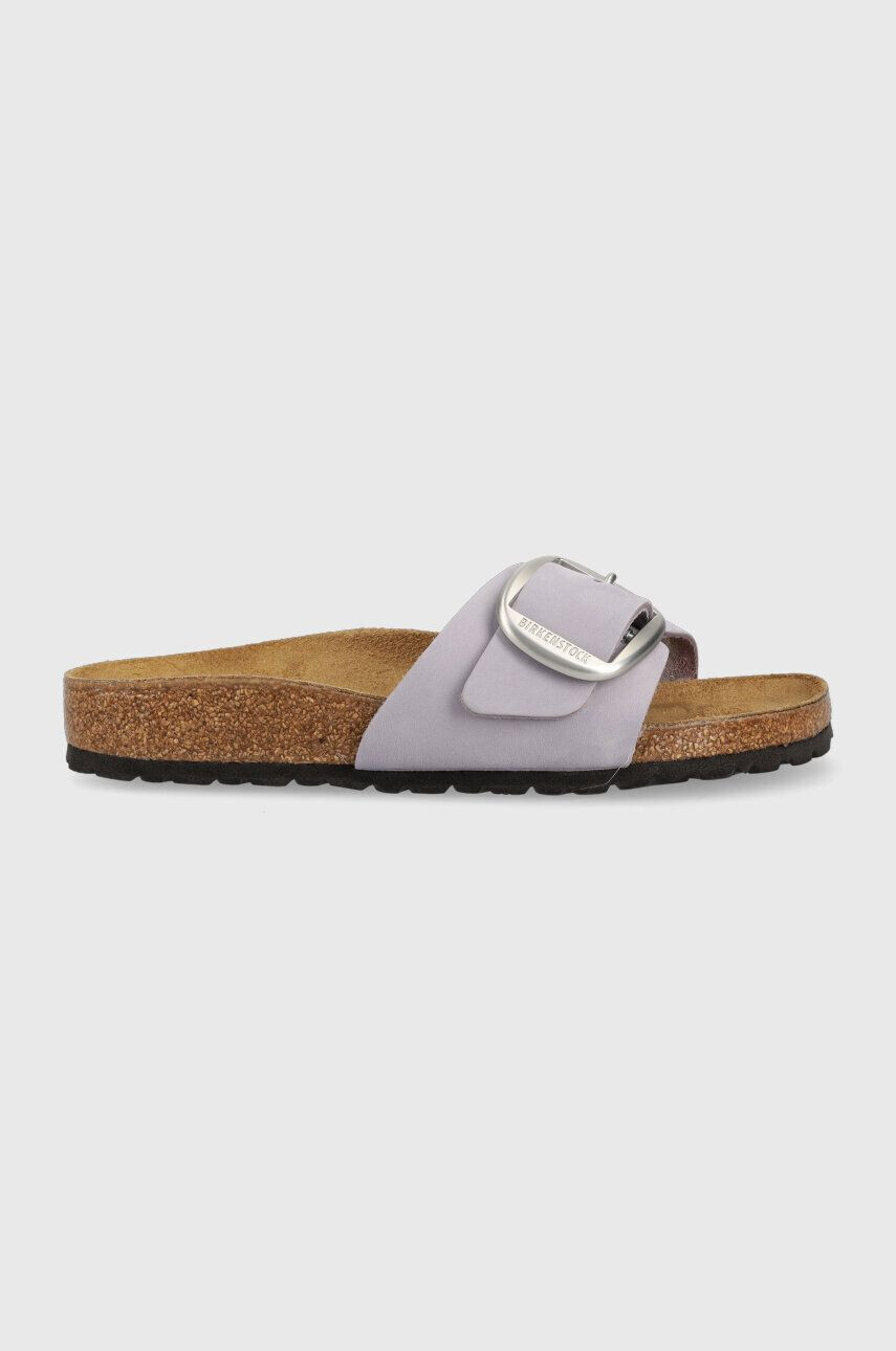 Birkenstock Παντόφλες σουέτ Madrid Big Buckle - Pepit.gr