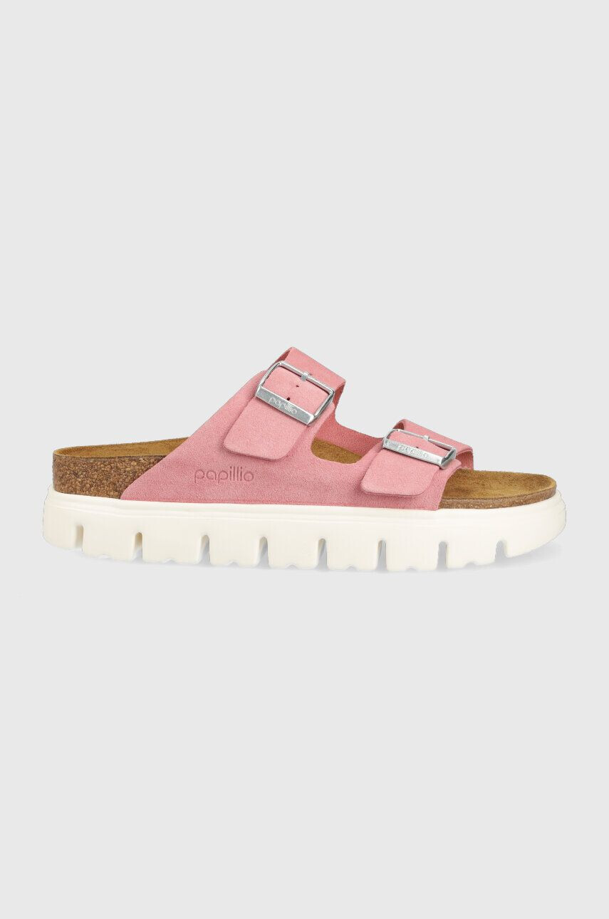 Birkenstock Παντόφλες σουέτ X PAPILLIO Arizona Chunky - Pepit.gr