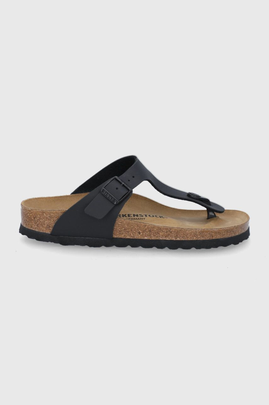 Birkenstock Σαγιονάρες Gizeh γυναικείες χρώμα: μαύρο - Pepit.gr