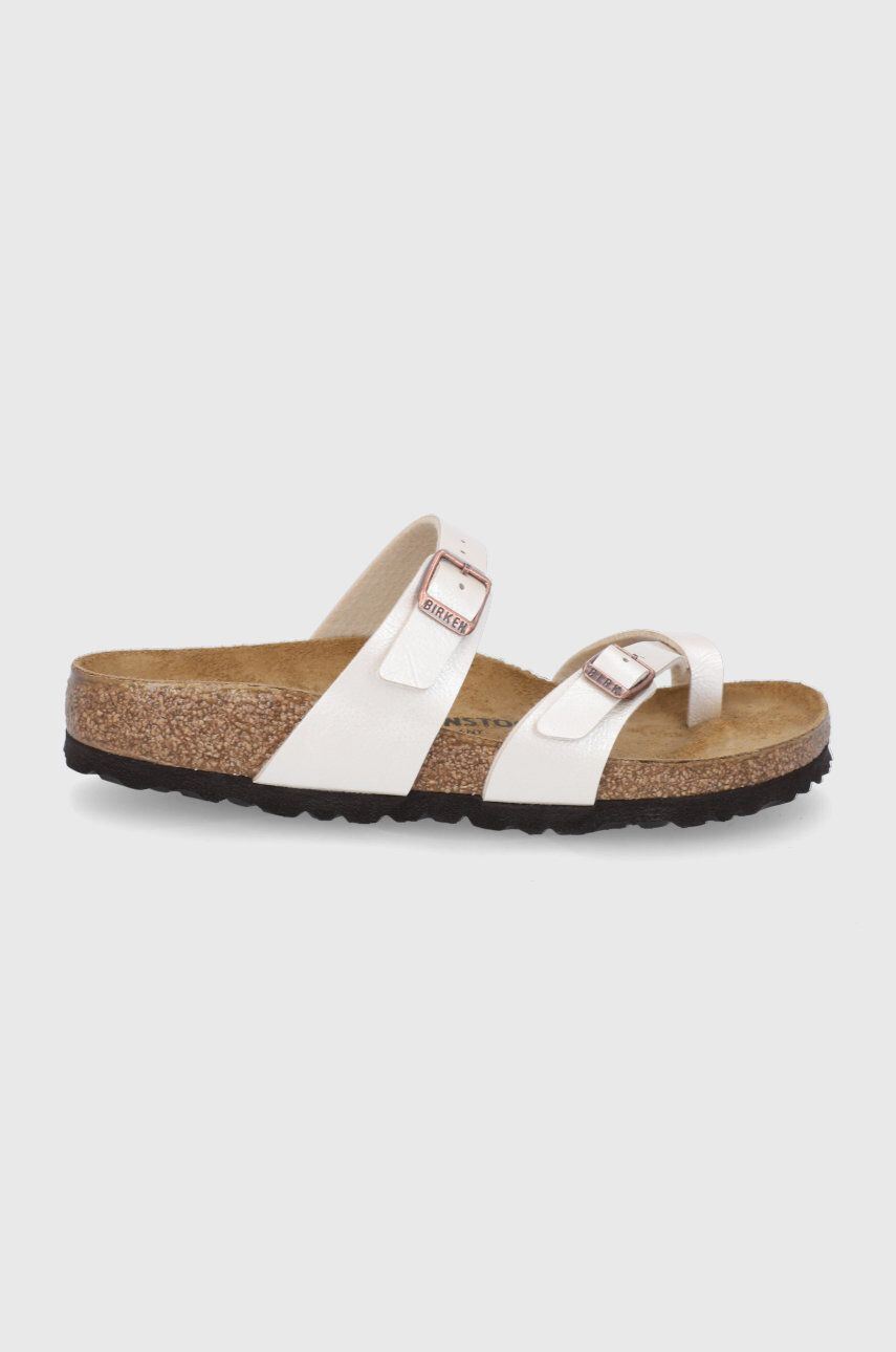 Birkenstock Σαγιονάρες Mayari γυναικείες χρώμα: κρεμ - Pepit.gr