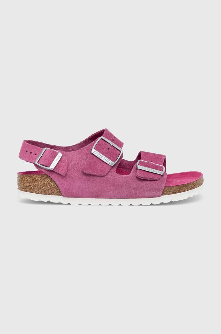 Birkenstock Σανδάλια σουέτ Milano Suede - Pepit.gr