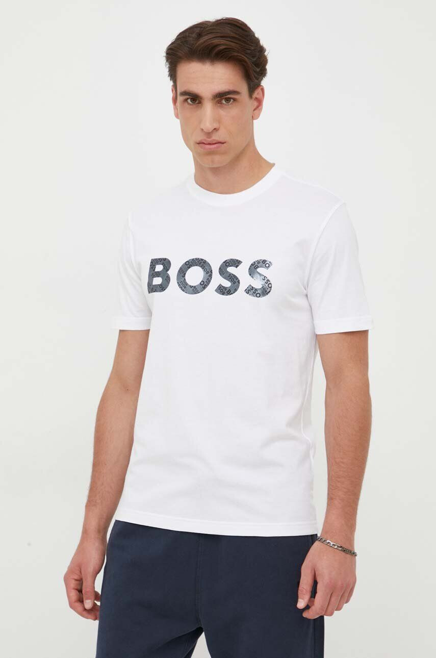 Boss Green Βαμβακερό μπλουζάκι BOSS - Pepit.gr