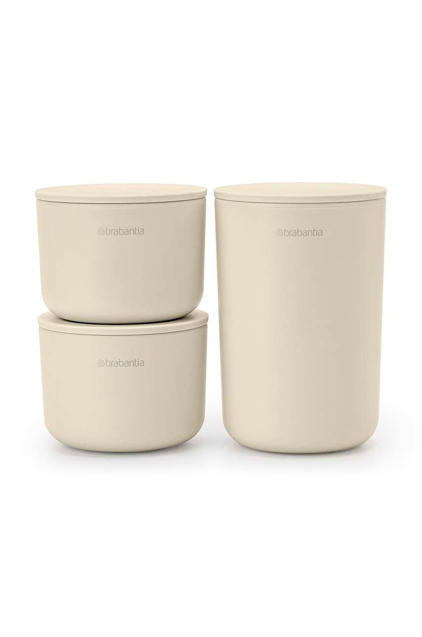 Brabantia Σετ δοχείων αποθήκευσης με καπάκι 3-pack - Pepit.gr