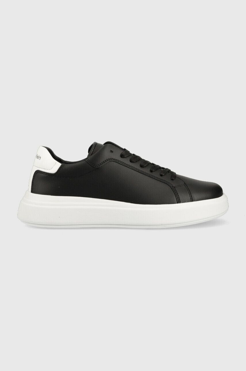 Calvin Klein Δερμάτινα αθλητικά παπούτσια LOW TOP LACE UP LTH - Pepit.gr