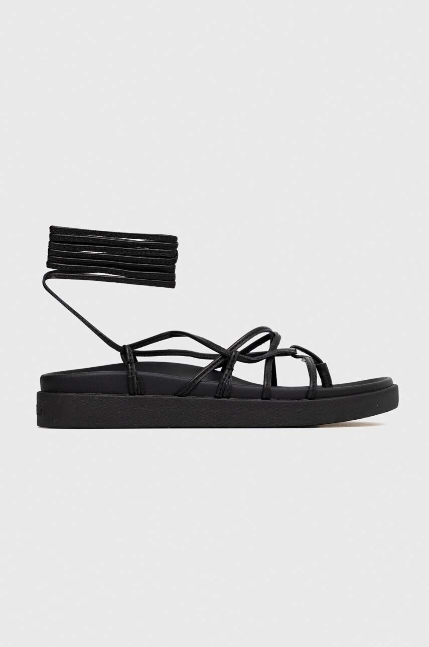 Calvin Klein Δερμάτινα σανδάλια ERGO STRAP SANDAL - Pepit.gr