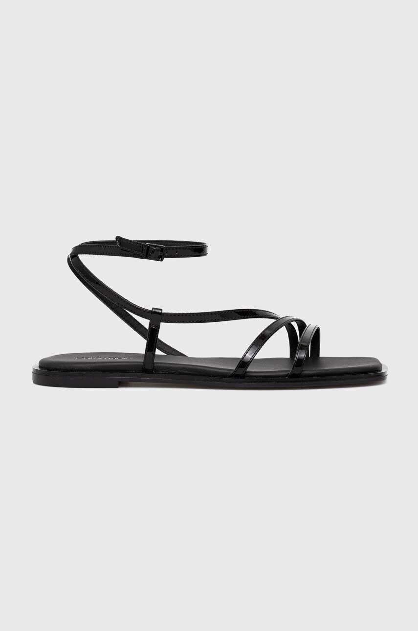 Calvin Klein Δερμάτινα σανδάλια SQUARED SANDAL - Pepit.gr