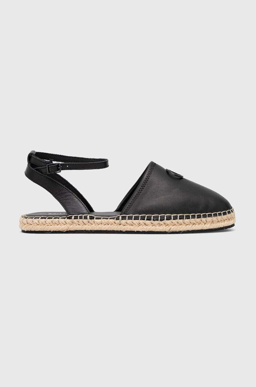 Calvin Klein Δερμάτινες εσπαντρίγιες ESPADRILLE HYBRID W/HW - Pepit.gr