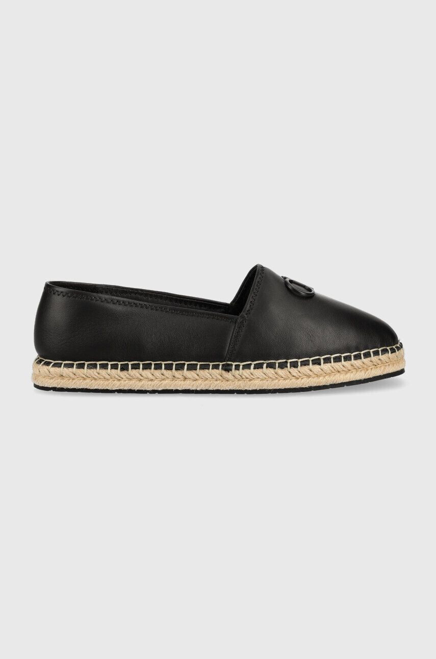 Calvin Klein Δερμάτινες εσπαντρίγιες ESPADRILLE W/HW - Pepit.gr