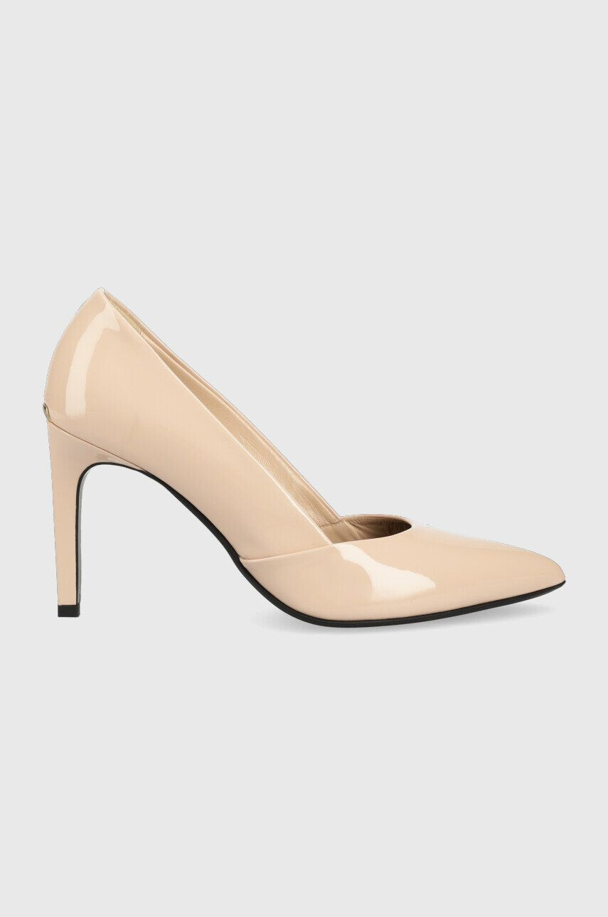 Calvin Klein Δερμάτινες γόβες HW0HW01633 STILETTO PUMP 90 - PATENT - Pepit.gr