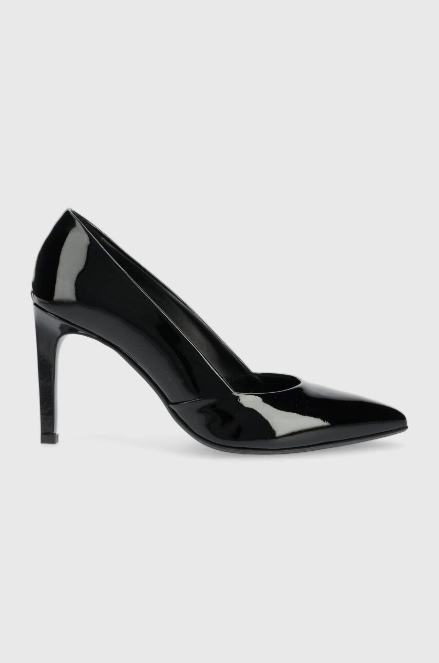 Calvin Klein Δερμάτινες γόβες HW0HW01633 STILETTO PUMP 90 - PATENT - Pepit.gr