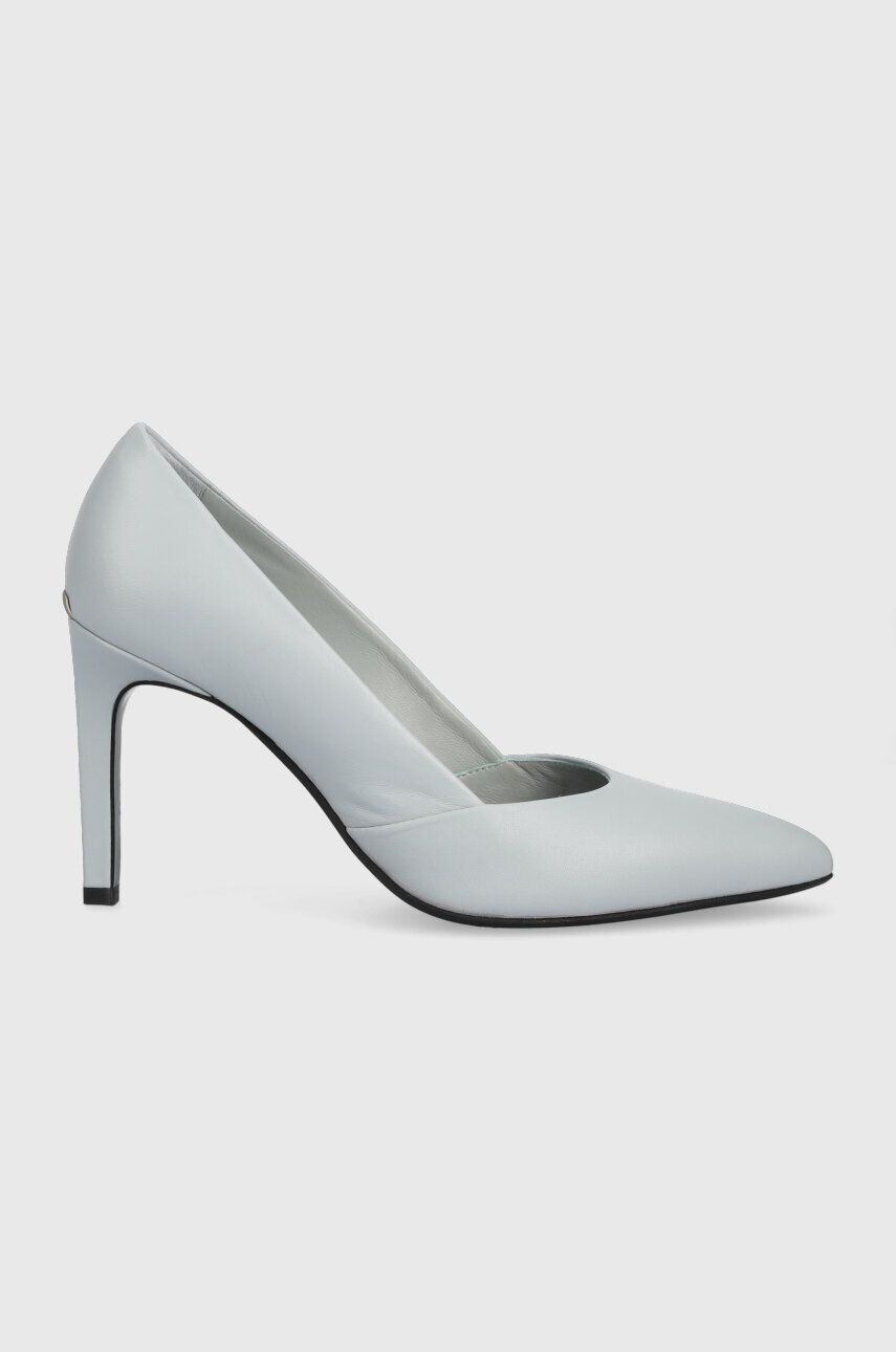 Calvin Klein Δερμάτινες γόβες Stiletto Pump 90 - Pepit.gr