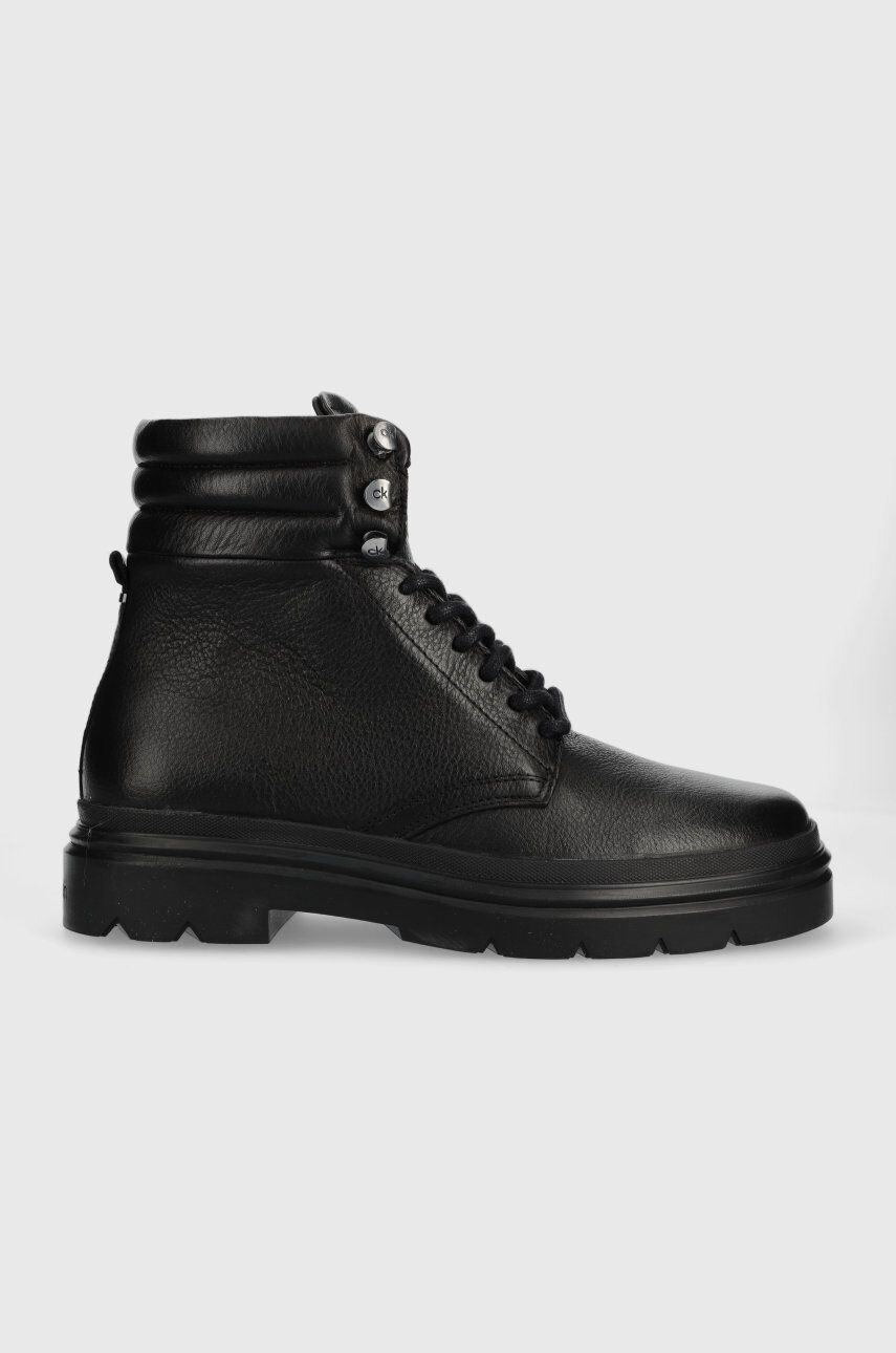 Calvin Klein Δερμάτινες μπότες πεζοπορίας Combat Boot Pb Lth - Pepit.gr