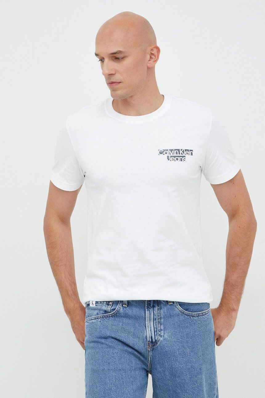 Calvin Klein Jeans Βαμβακερό μπλουζάκι - Pepit.gr