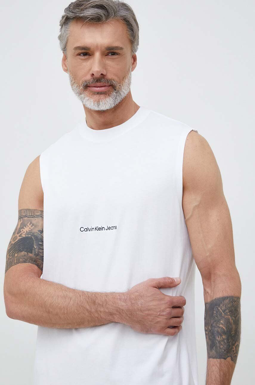 Calvin Klein Jeans Βαμβακερό μπλουζάκι - Pepit.gr