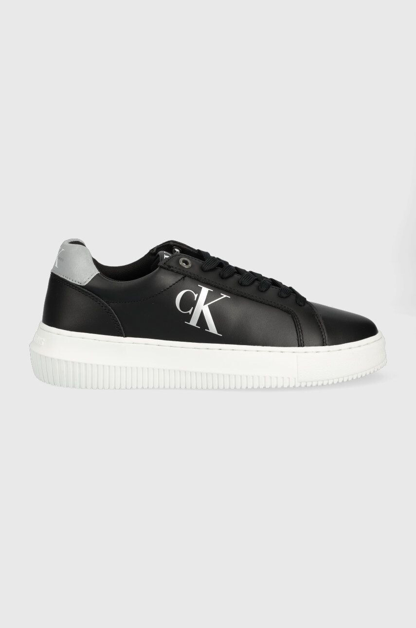 Calvin Klein Jeans Δερμάτινα αθλητικά παπούτσια Chunky Cupsole Laceup Low - Pepit.gr