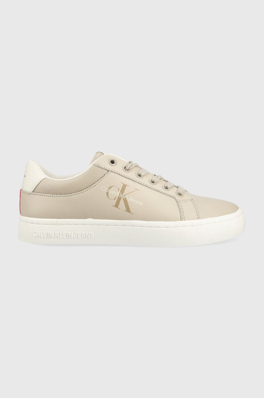 Calvin Klein Jeans Δερμάτινα αθλητικά παπούτσια CLASSIC CUPSOLE FLUO CONTRAST WN - Pepit.gr