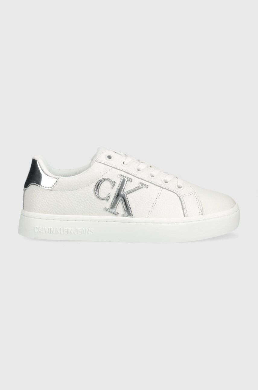 Calvin Klein Jeans Δερμάτινα αθλητικά παπούτσια Classic Cupsole Laceup Low - Pepit.gr