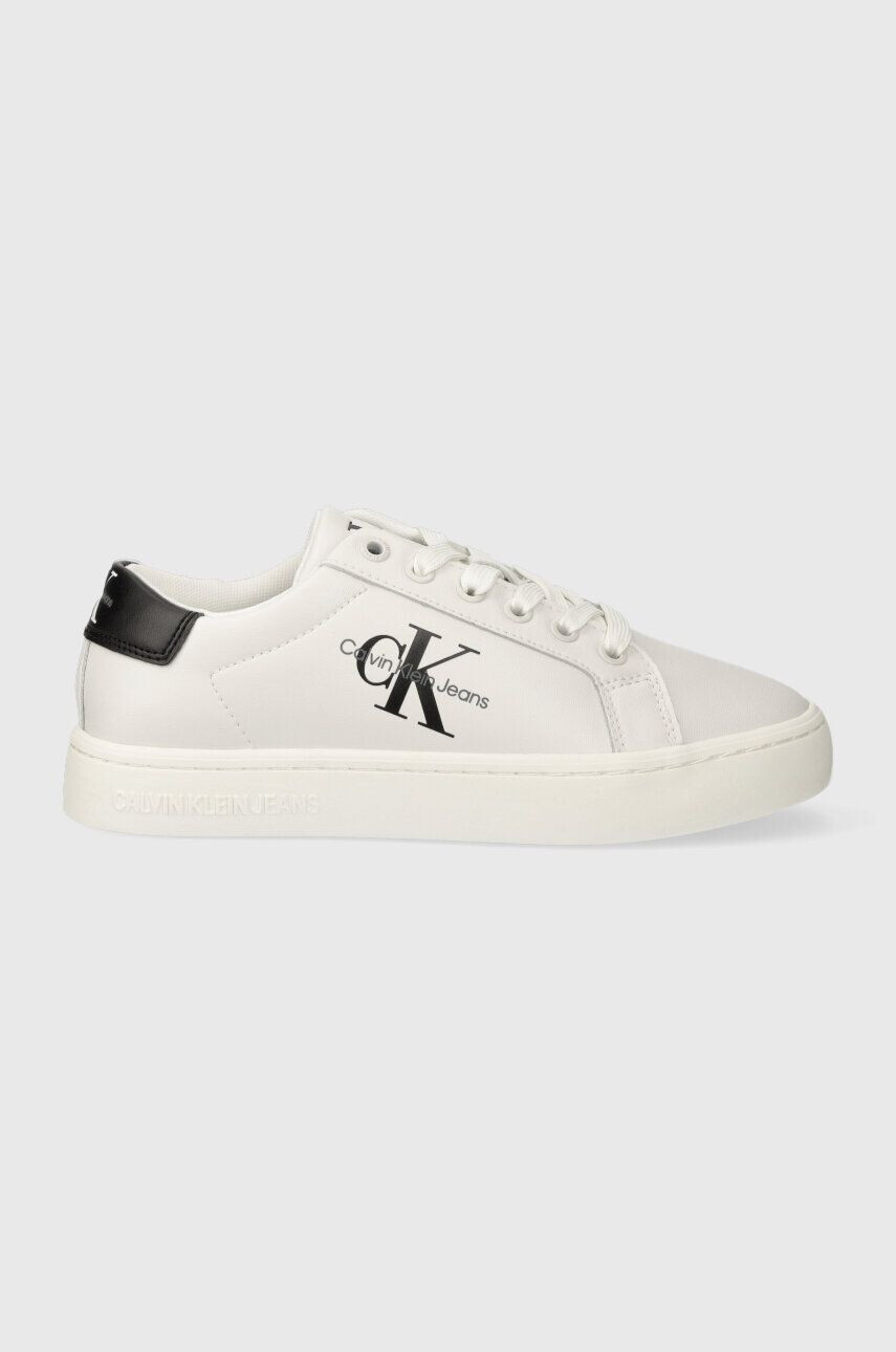 Calvin Klein Jeans Δερμάτινα αθλητικά παπούτσια CLASSIC CUPSOLE LACEUP LTH WN - Pepit.gr