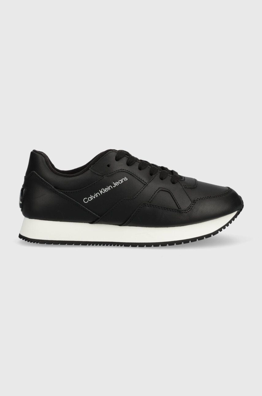 Calvin Klein Jeans Δερμάτινα αθλητικά παπούτσια Retro Runner Low - Pepit.gr