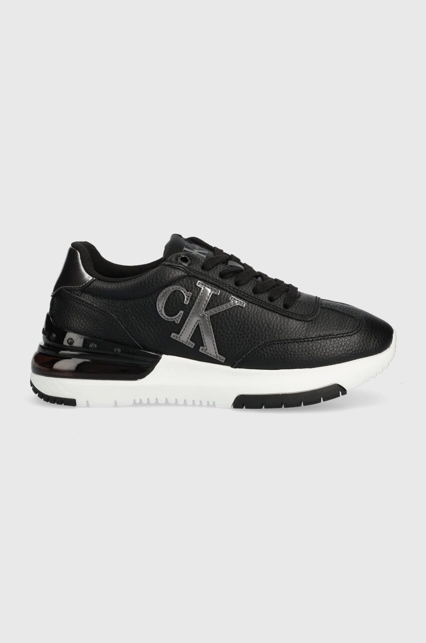 Calvin Klein Jeans Δερμάτινα αθλητικά παπούτσια Sporty Runner Comfair Laceup - Pepit.gr