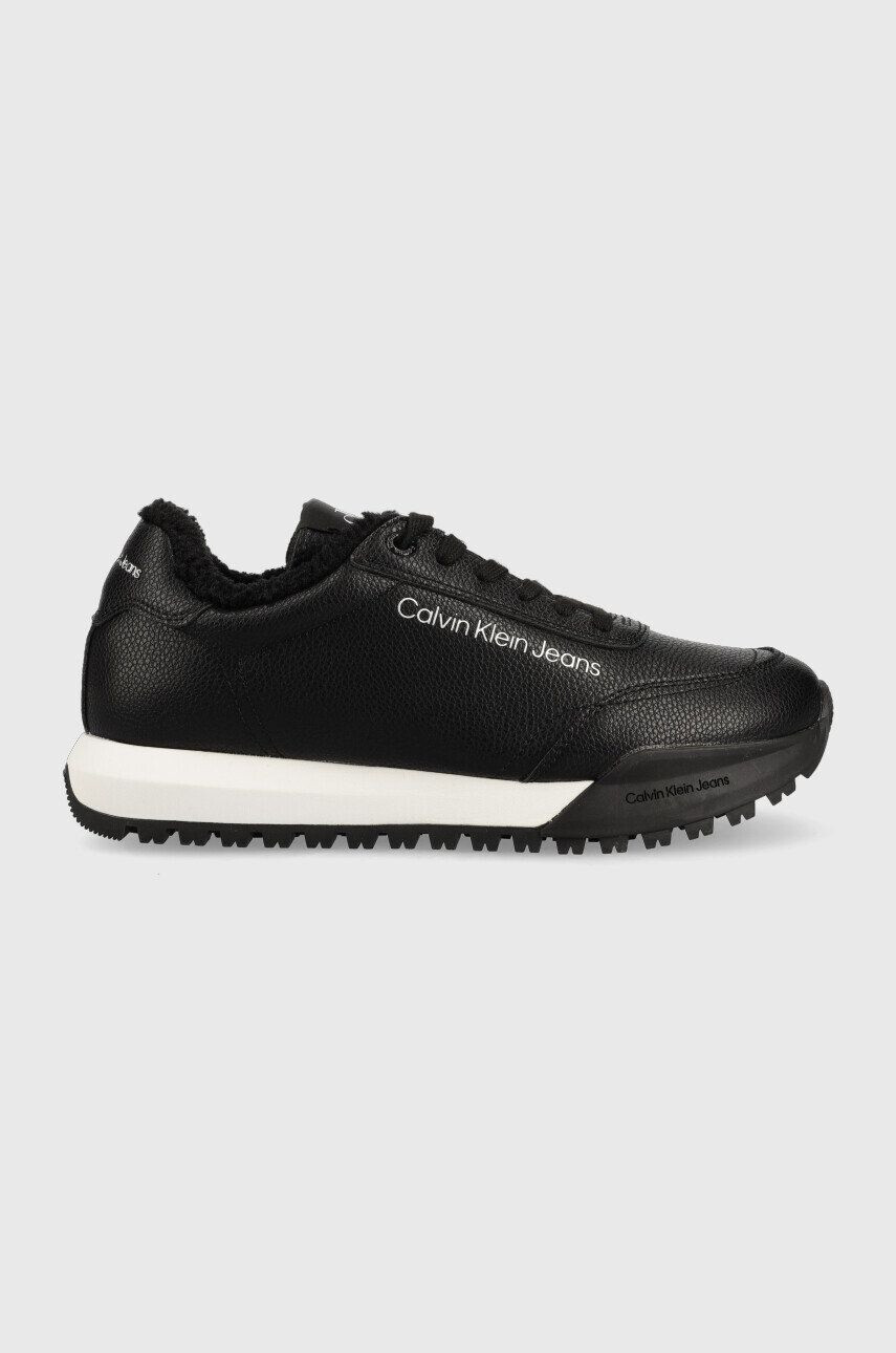 Calvin Klein Jeans Δερμάτινα αθλητικά παπούτσια Toothy Runner Laceup - Pepit.gr