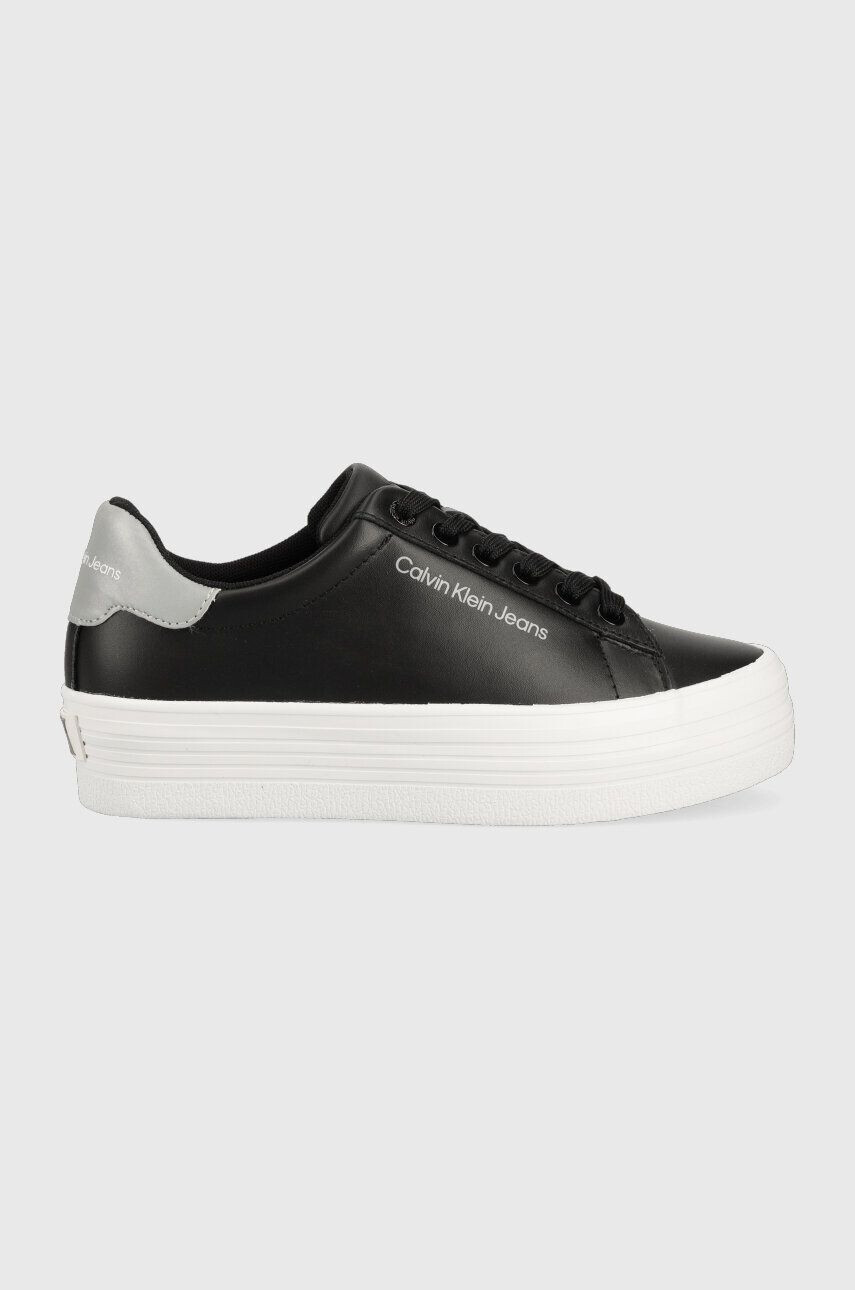 Calvin Klein Jeans Δερμάτινα αθλητικά παπούτσια VULC FLATFORM LACEUP - Pepit.gr