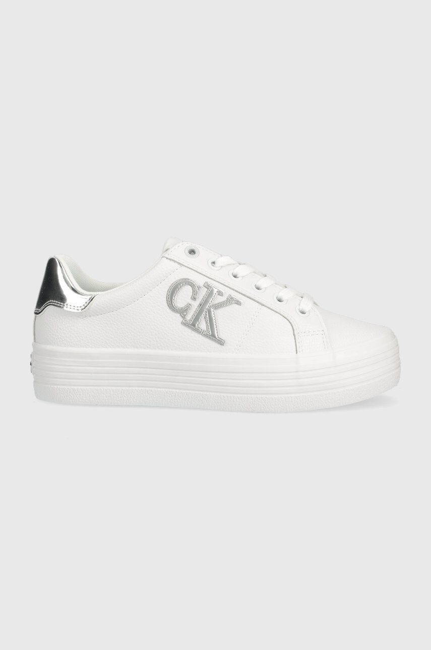 Calvin Klein Jeans Δερμάτινα αθλητικά παπούτσια Vulc Flatform Laceup Low - Pepit.gr