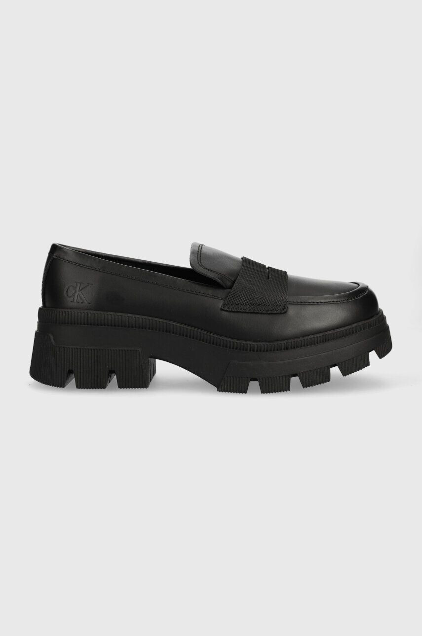 Calvin Klein Jeans Δερμάτινα μοκασίνια CHUNKY COMBAT LOAFER WN - Pepit.gr