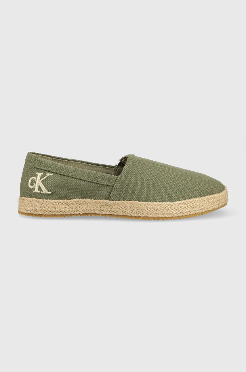 Calvin Klein Jeans Εσπαντρίγιες Espadrille χρώμα: πράσινο - Pepit.gr