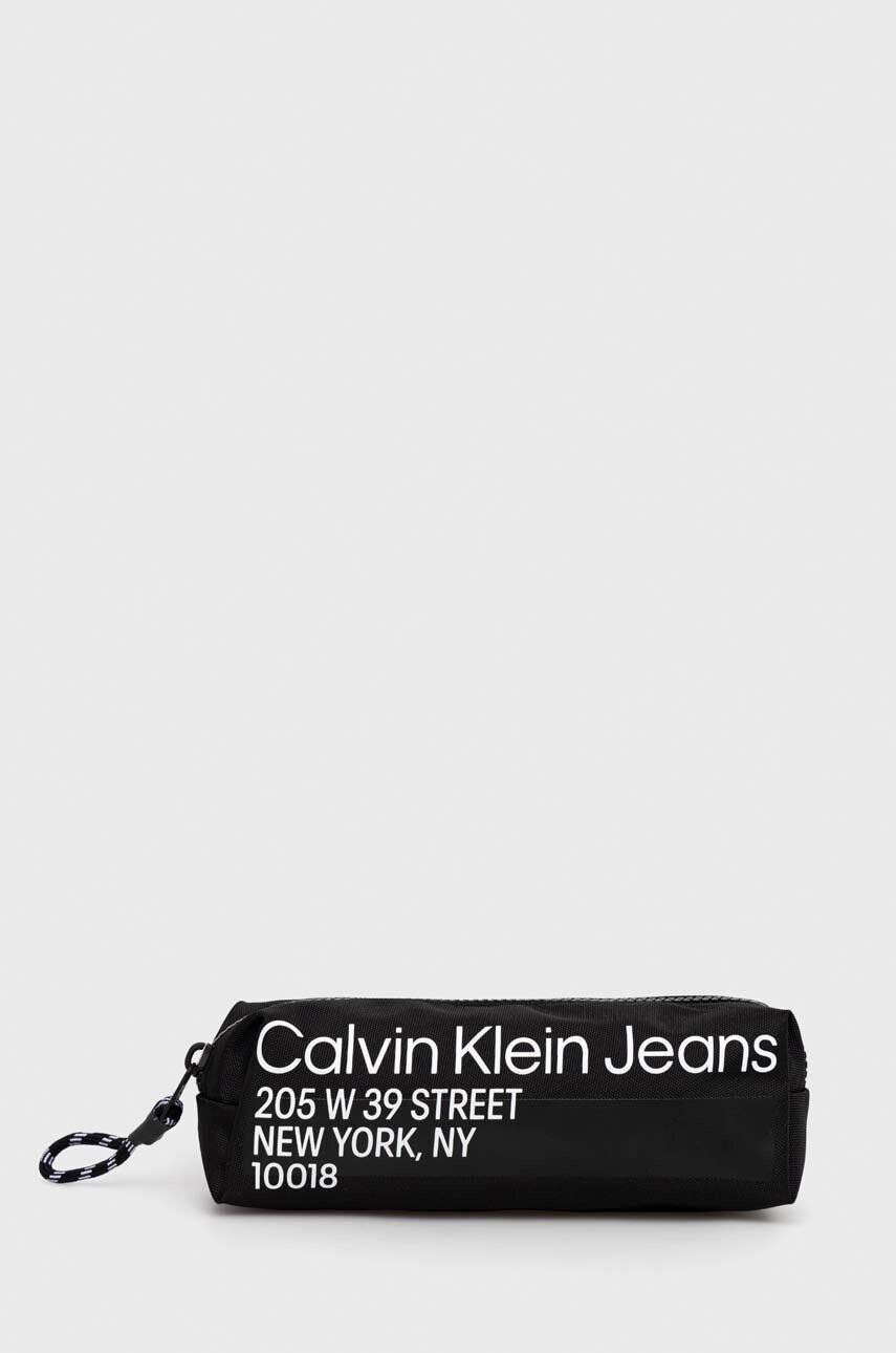 Calvin Klein Jeans Κασετίνα χρώμα: μαύρο - Pepit.gr