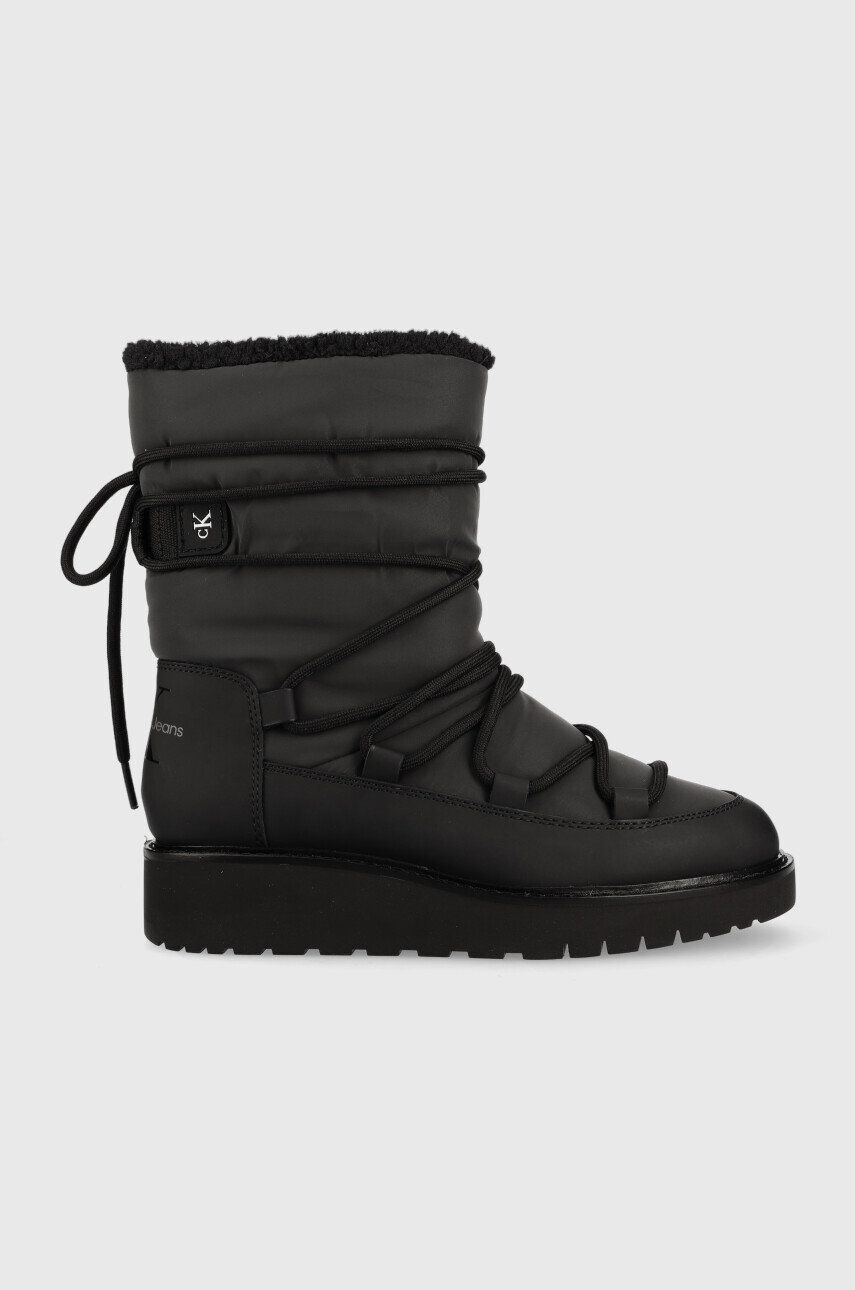 Calvin Klein Jeans Μπότες χιονιού Plus Snow Boot χρώμα: μαύρο - Pepit.gr