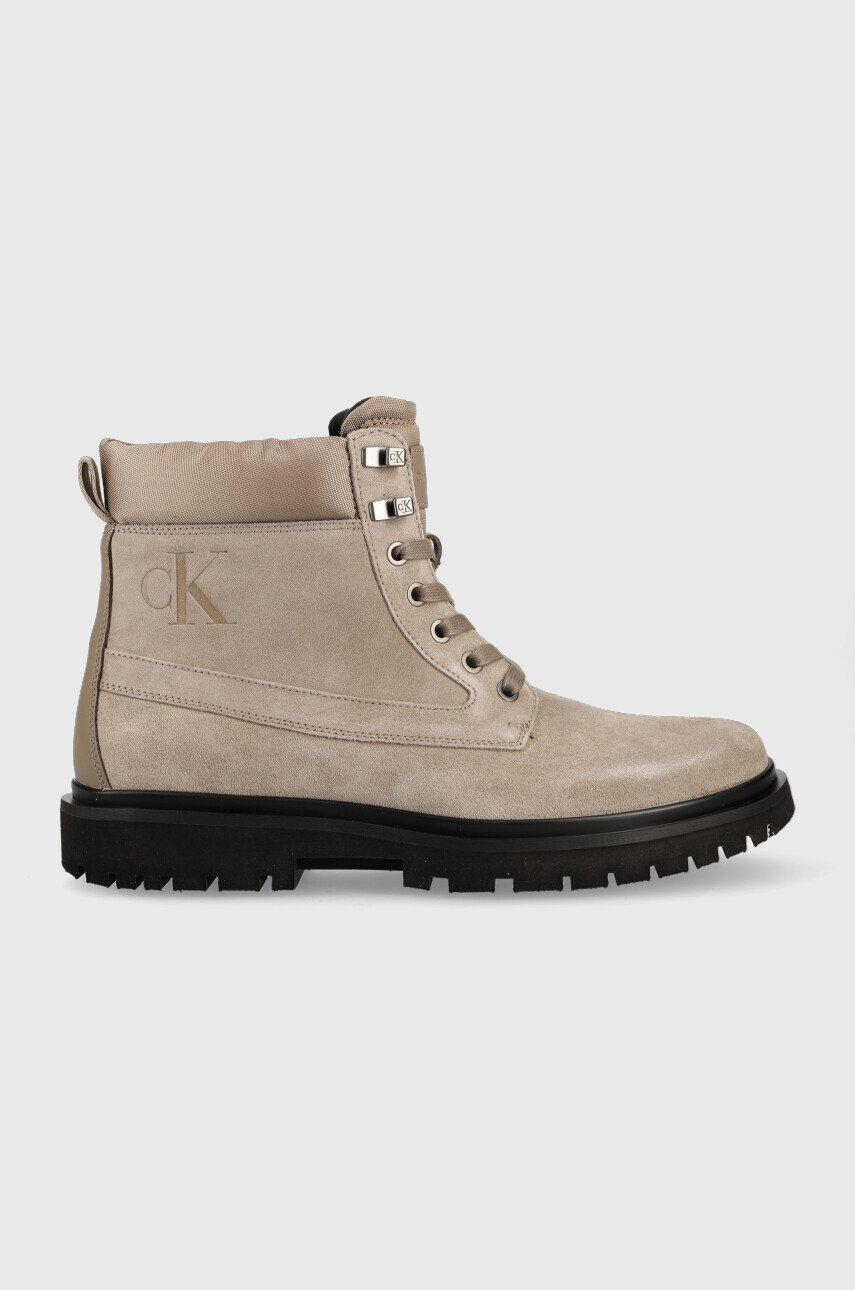 Calvin Klein Jeans Μπότες πεζοπορίας από σουέτ Lug Mid Laceup Boot Hike - Pepit.gr