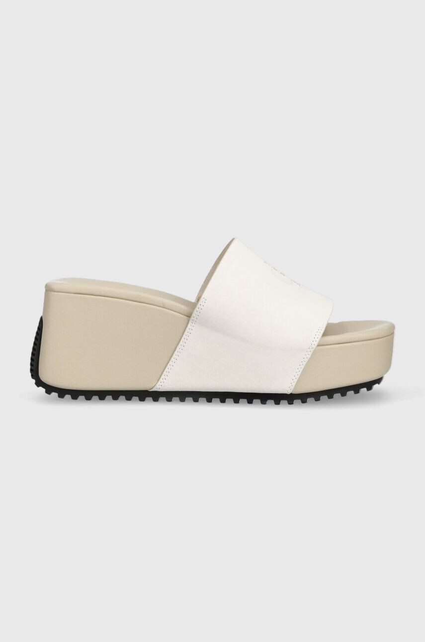 Calvin Klein Jeans Παντόφλες σουέτ WEDGE BLOCK SANDAL SU CON - Pepit.gr