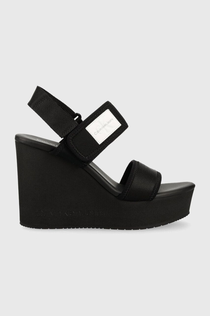 Calvin Klein Jeans Σανδάλια WEDGE SANDAL BADGE - Pepit.gr