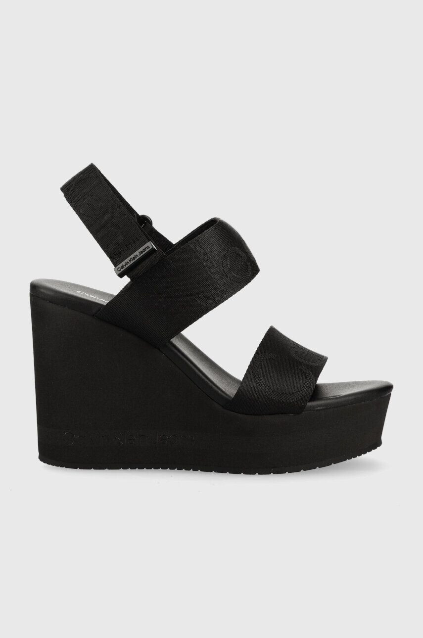 Calvin Klein Jeans Σανδάλια WEDGE SANDAL WEBBING - Pepit.gr