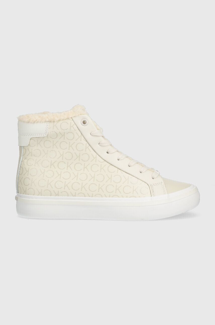 Calvin Klein Πάνινα παπούτσια VULC HIGH TOP - EPI MONO WL - Pepit.gr