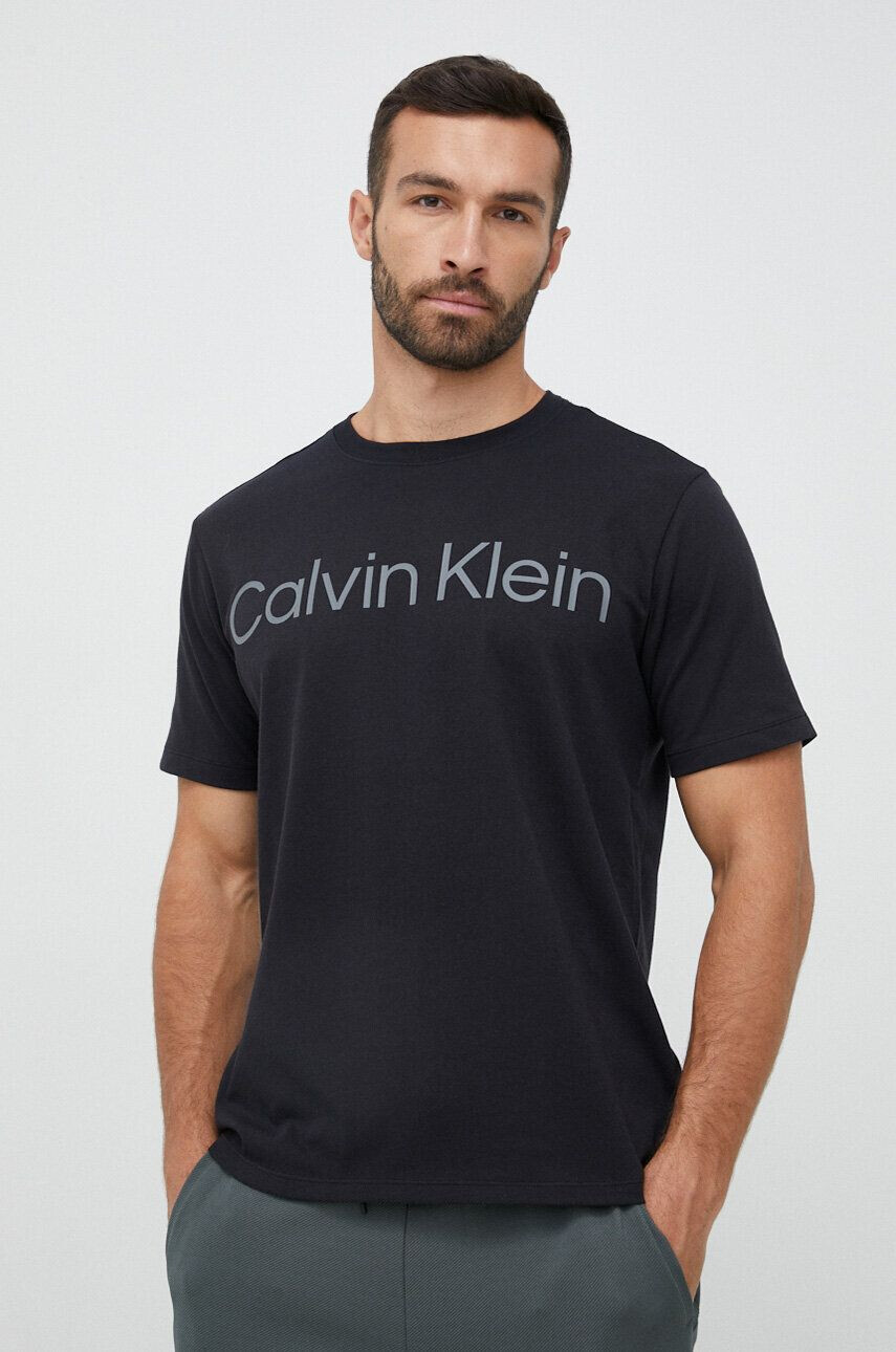 Calvin Klein Performance Μπλουζάκι χρώμα: μαύρο - Pepit.gr