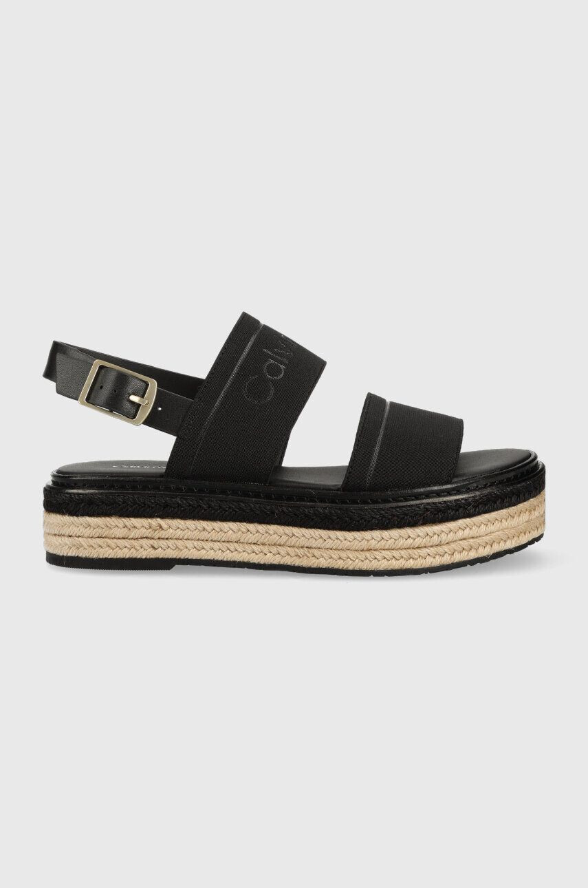 Calvin Klein Σανδάλια FLATFORM WEDGE - HE - Pepit.gr