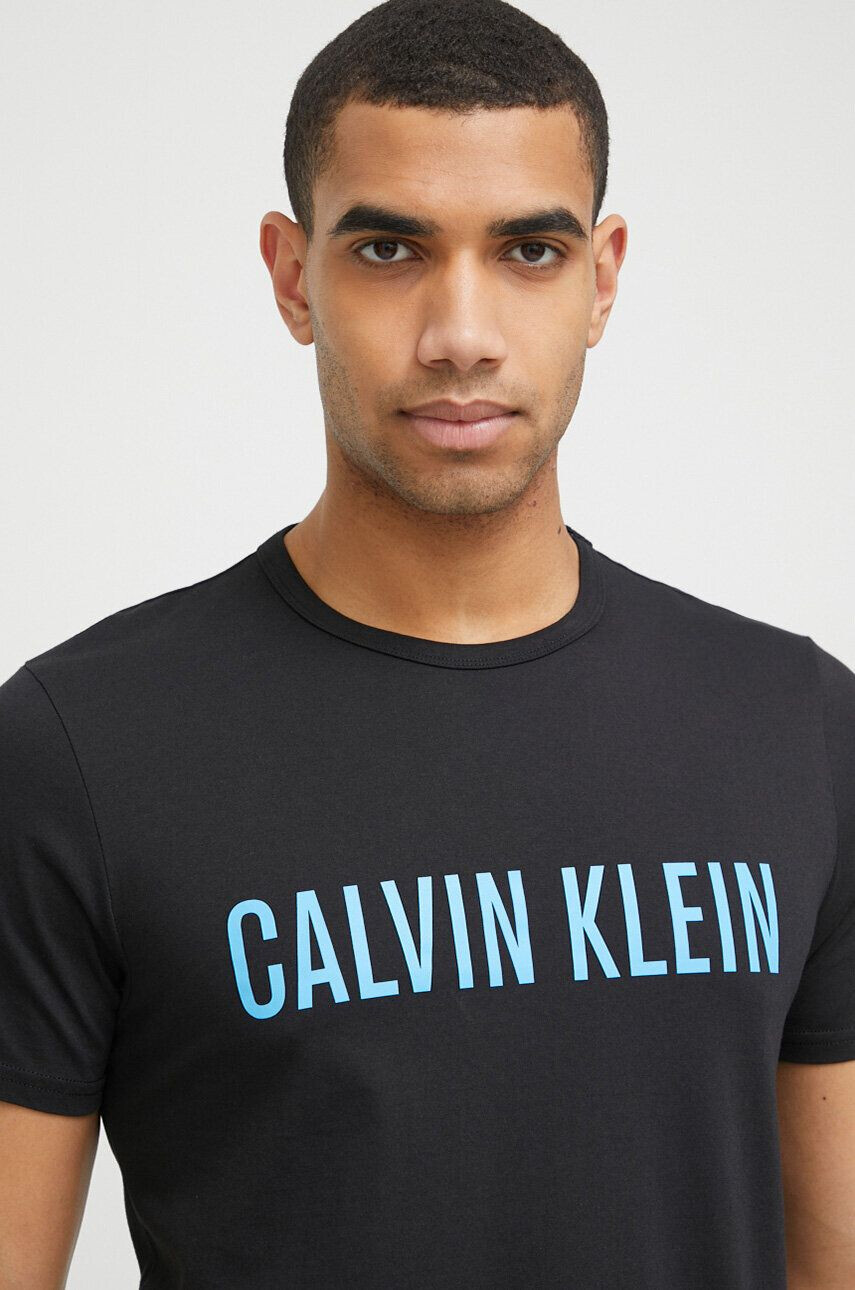 Calvin Klein Underwear Βαμβακερό t-shirt χρώμα: μαύρο - Pepit.gr