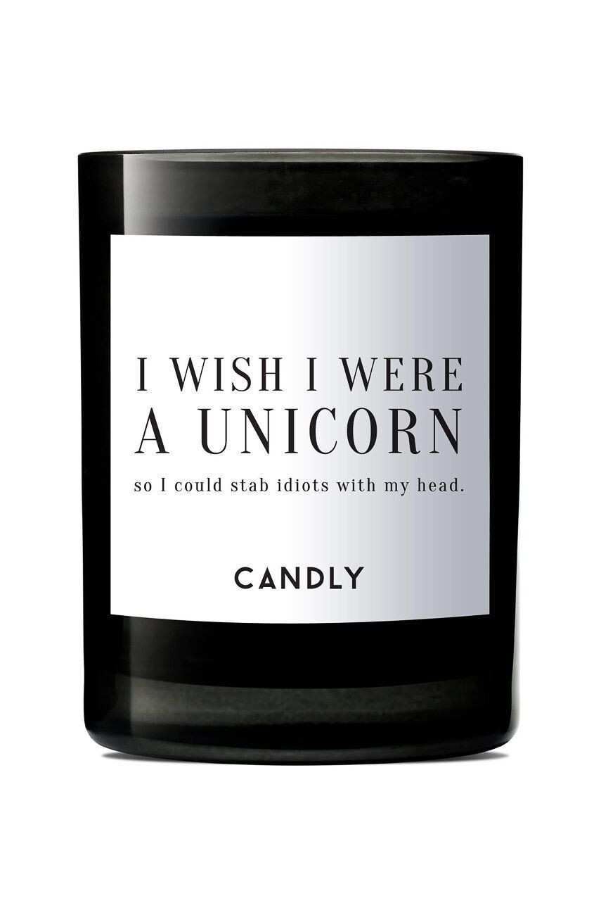 Candly Αρωματικό κερί σόγιας I wish I were a unicorn so I could stab idiots with my head - Pepit.gr