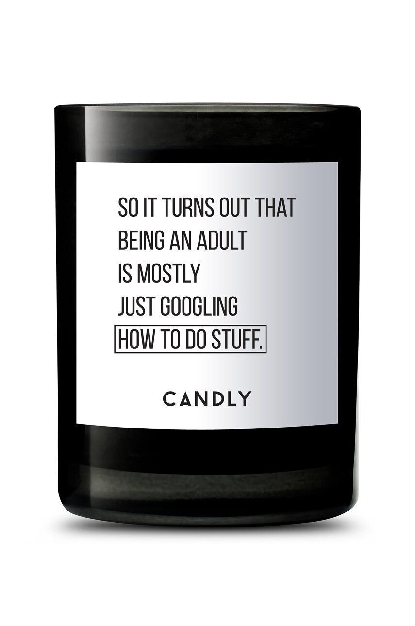 Candly Αρωματικό κερί σόγιας So it turns out that being an adult is mostly just googling hot to do stuff - Pepit.gr