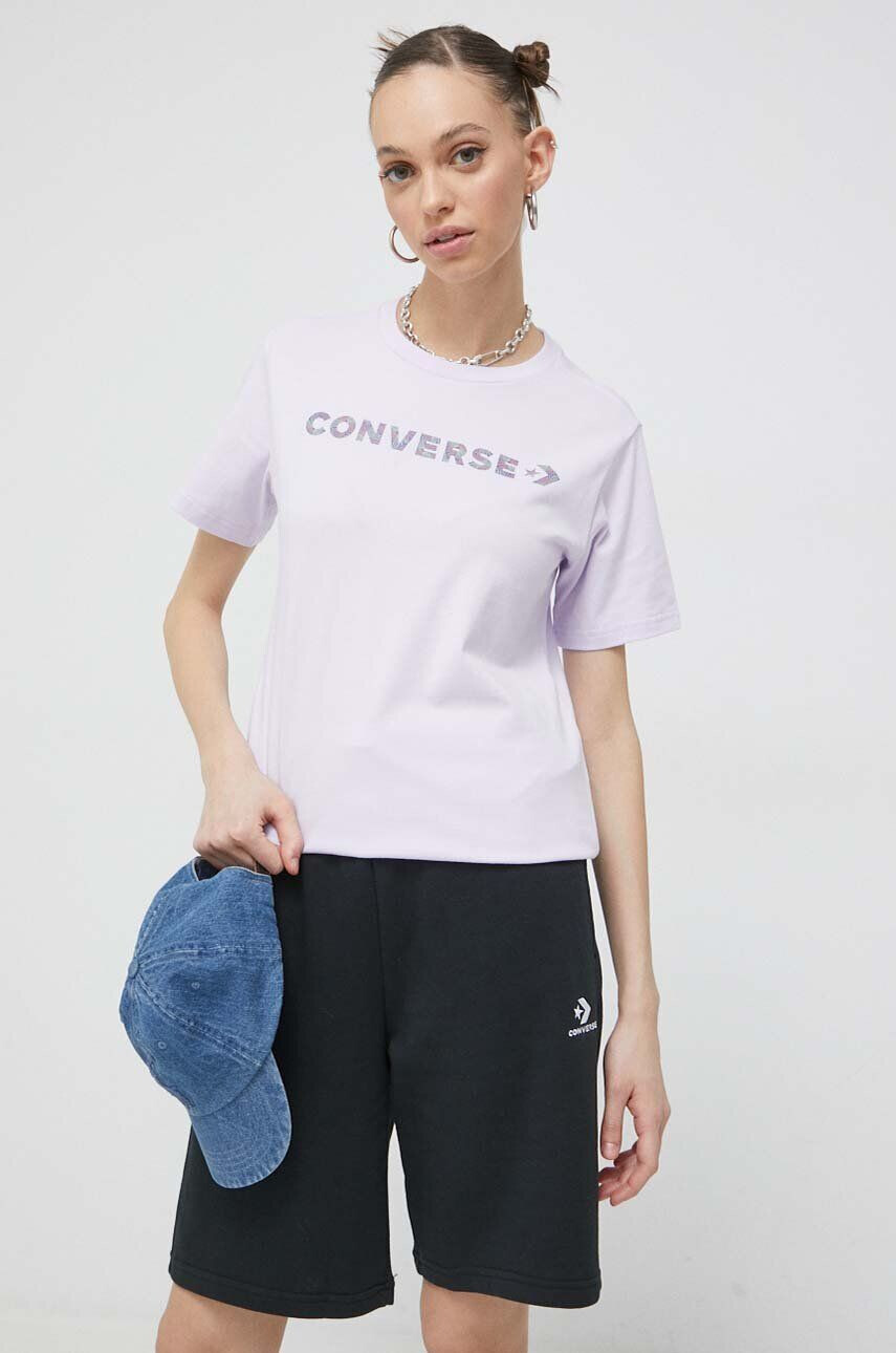 Converse Βαμβακερό μπλουζάκι - Pepit.gr