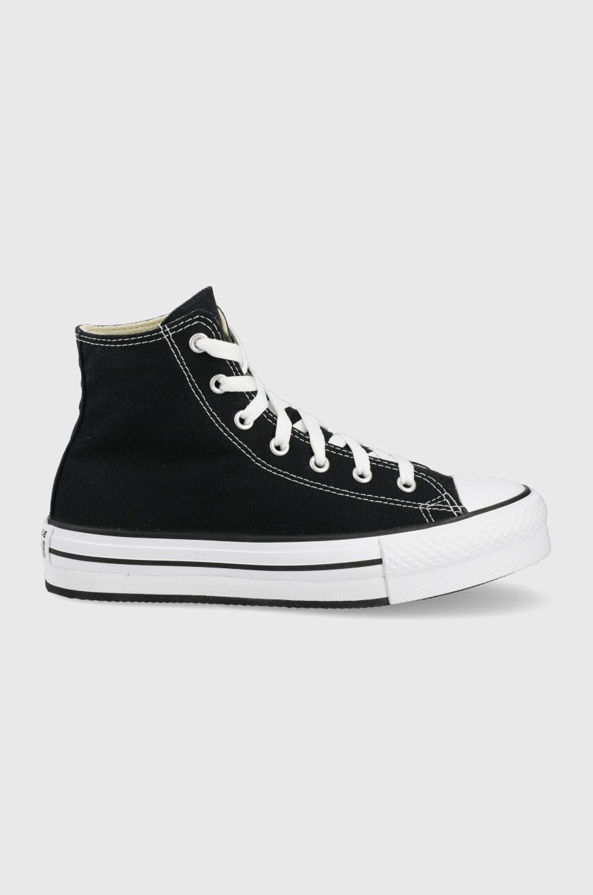 Converse Πάνινα παπούτσια Chuck Taylor All Star Eva Lift χρώμα: μαύρο - Pepit.gr