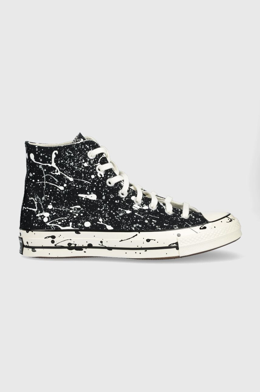 Converse Πάνινα παπούτσια Chuck 70 Hi χρώμα: μαύρο - Pepit.gr