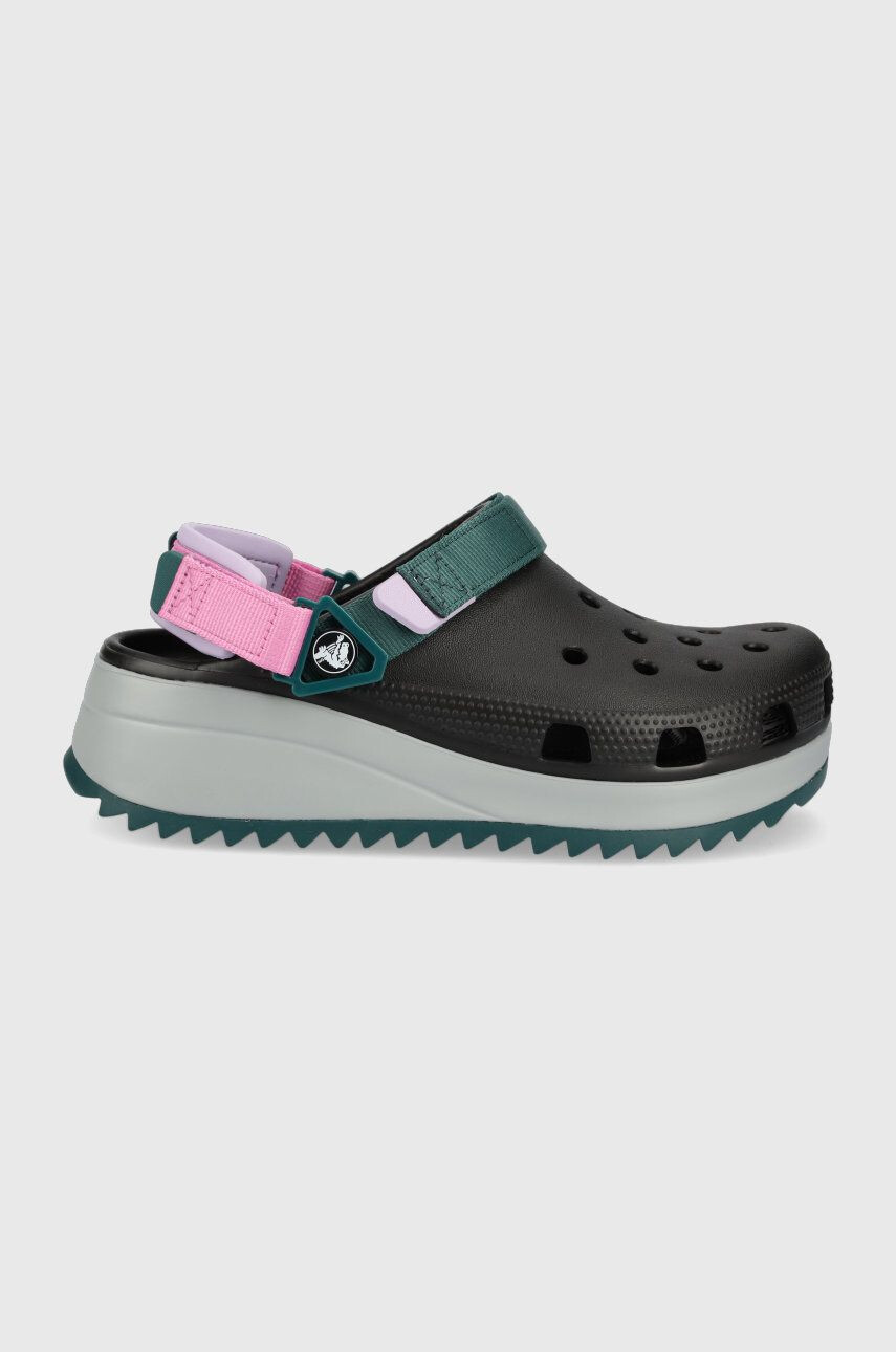 Crocs Παντόφλες γυναικεία χρώμα: μαύρο - Pepit.gr