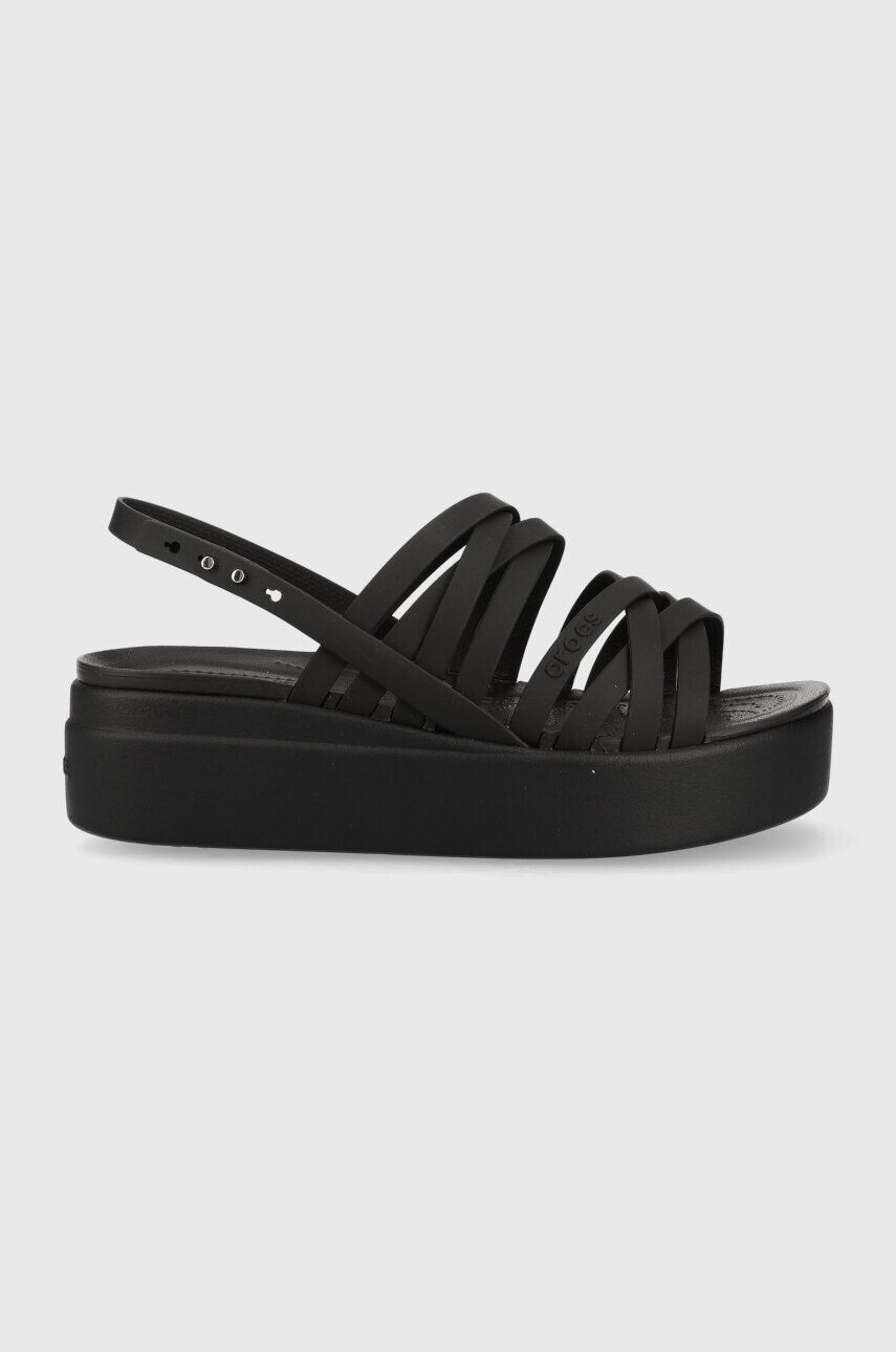 Crocs Σανδάλια Brooklyn Strappy Low Wedge - Pepit.gr