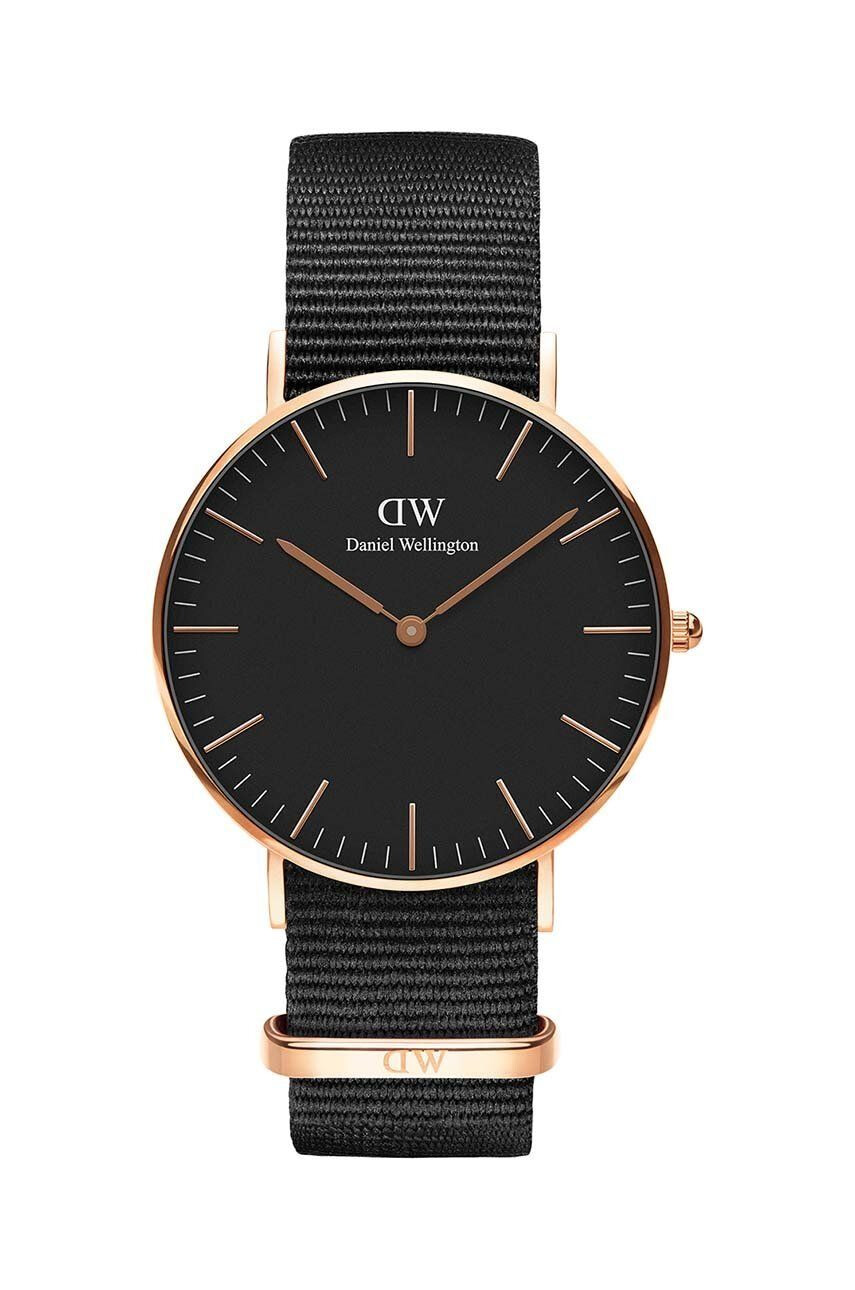 Daniel Wellington Ρολόι Classic 36 Cornwall χρώμα: ροζ - Pepit.gr