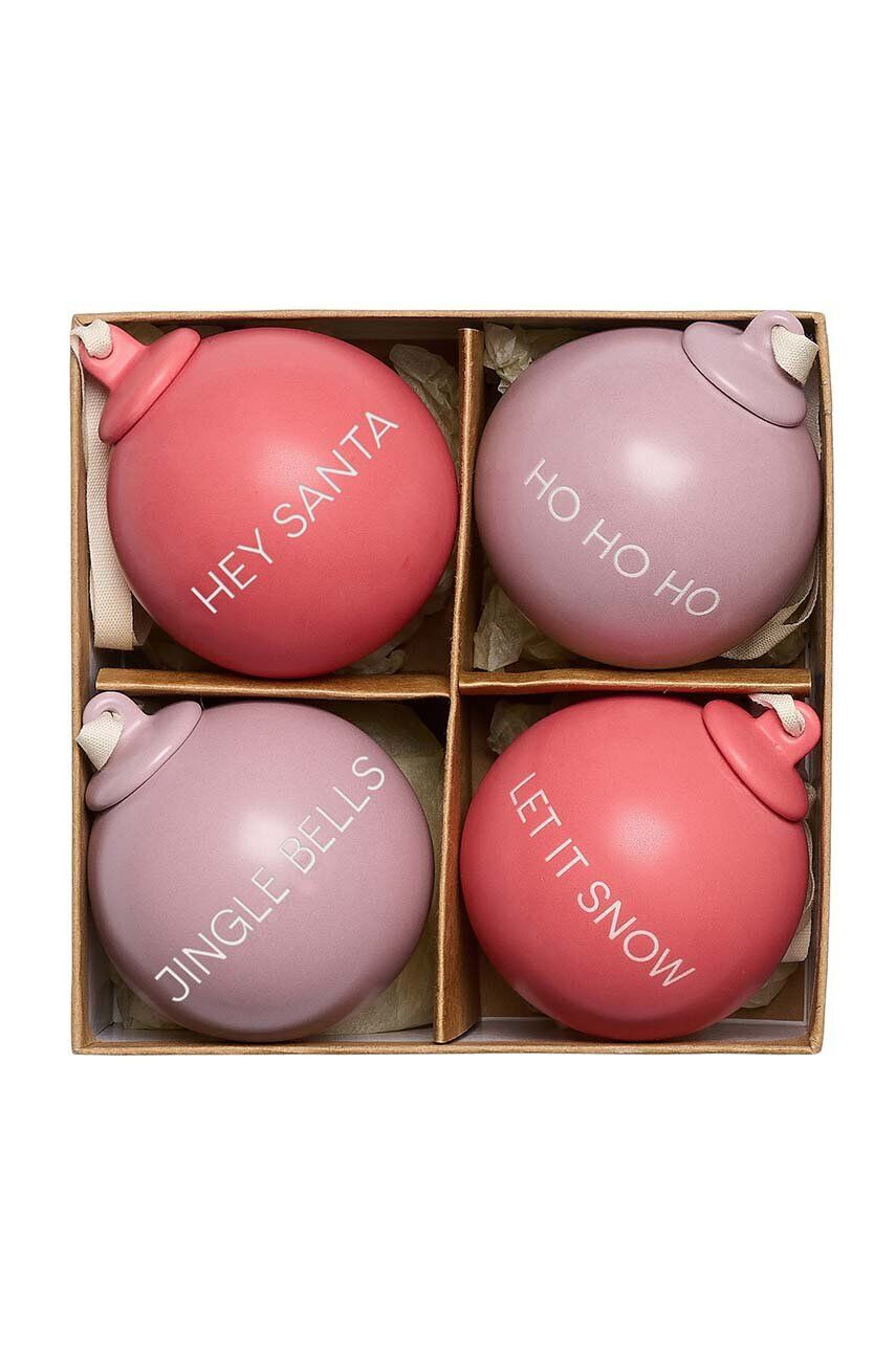 Design Letters Σετ χριστουγεννιάτικες μπάλες XMAS Stories Ball 4-pack - Pepit.gr