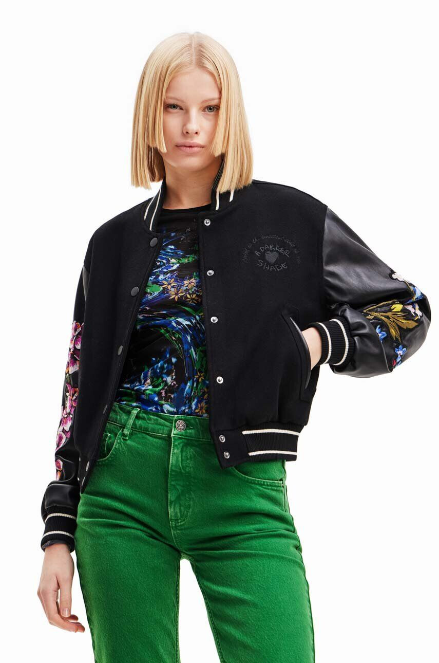 Desigual Μπουφάν bomber 23WWEW88 WOMAN WOVEN JACKET - Pepit.gr